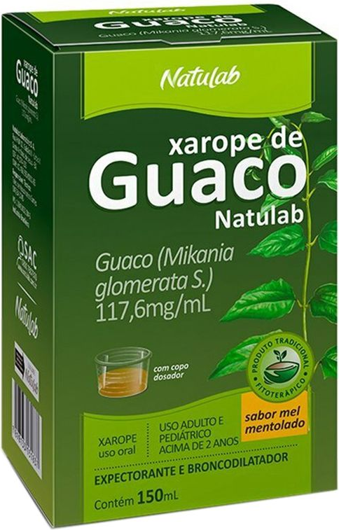 XAROPE GUACO 100ML S/ACUCAR NATULAB