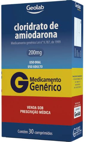 AMIODARONA 200MG CX 30 COMP GEOLAB