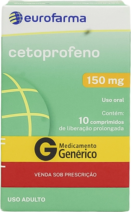 CETOPROFENO 150MG CX 10 COMP EUROFARMA