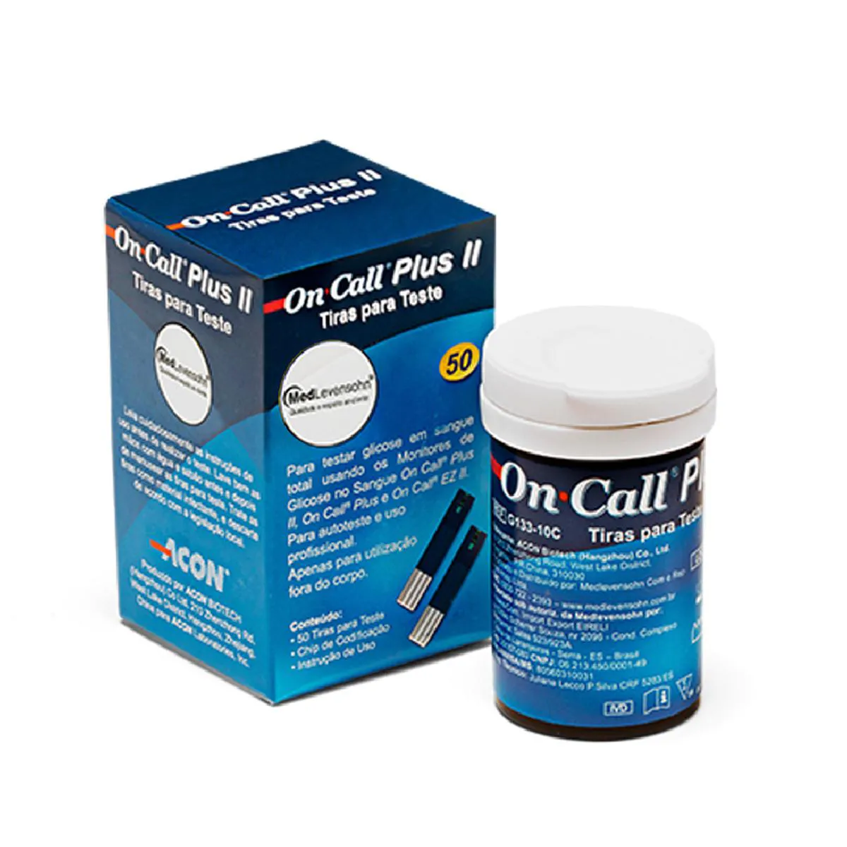 TIRAS DE GLICOSE C/50 ON CALL PLUS II