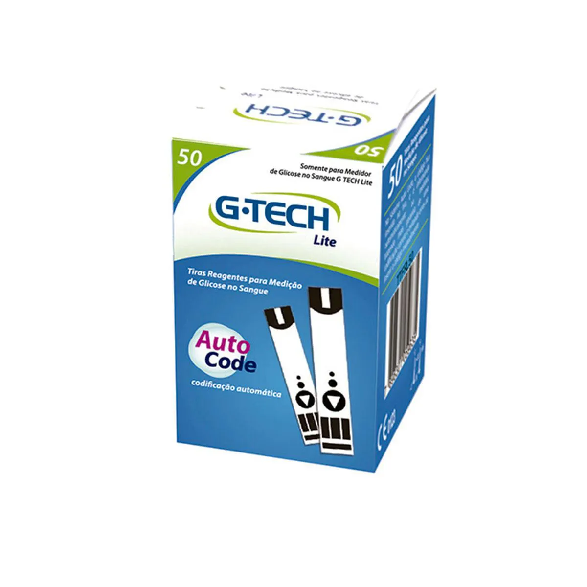 TIRAS DE GLICOSE GTECH LITE 50 TIRAS
