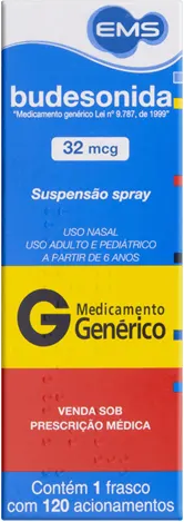 BUDESONIDA 32MCG SPRAY NASAL 120DOSES EMS