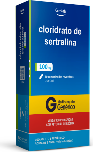 SERTRALINA 100MG CX 30 COMP GEOLAB