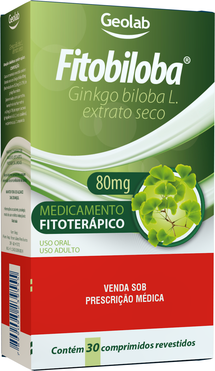 FITOBILOBA 80 MG CX C/ 30 COMP GEOLAB