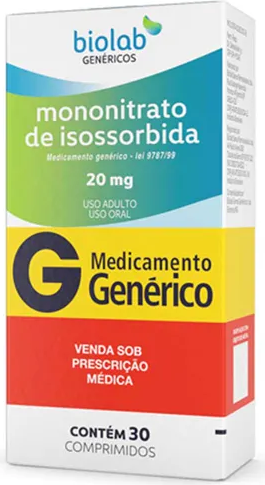 ISOSSORBIDA 20MG CX 30 COMP BIOLAB