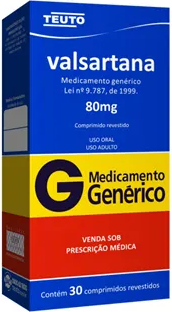 VALSARTANA 80MG CX 30 COMP TEUTO