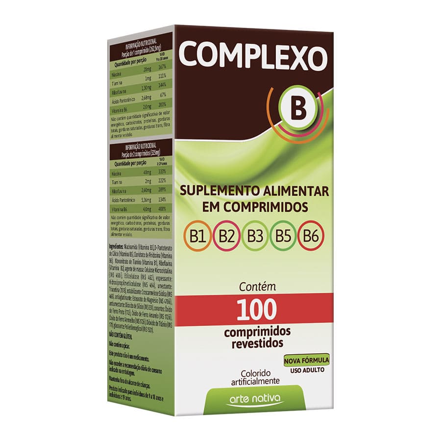 COMPLEXO B 100CP ARTE NATIVA