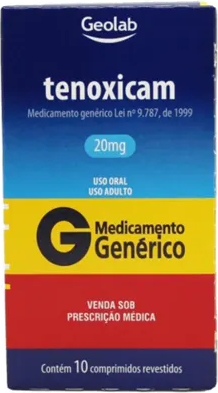 TENOXICAM 20MG CX 10 COMP GEOLAB