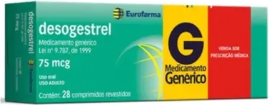 DESOGESTREL 75MCG CX 084 COMP EUROFARMA
