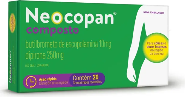ESCOPOLAMINA COMPOSTA CX 20 COMP  - NEOCOPAN -  UNIAO QUIMICA