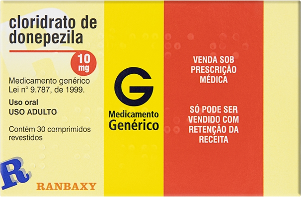 DONEPEZILA 10MG CX 30 COMP RANBAXY
