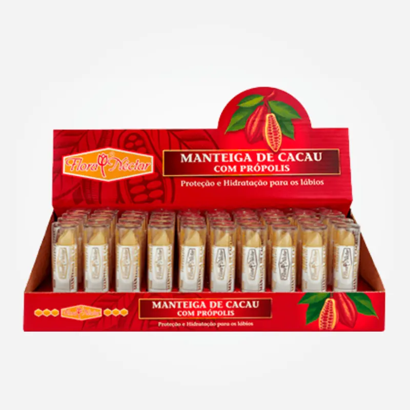 MANTEIGA DE CACAU FLORA BATON CX C/50UN COM PROPOLIS