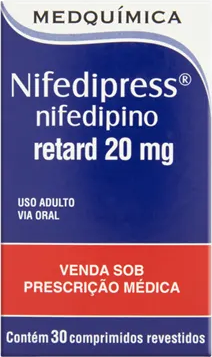 NIFEDIPRESS 20MG CX 30 COMP RETARD MEDQUIMICA