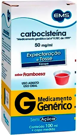 CARBOCISTEINA 50MG XPE 100ML ADU EMS