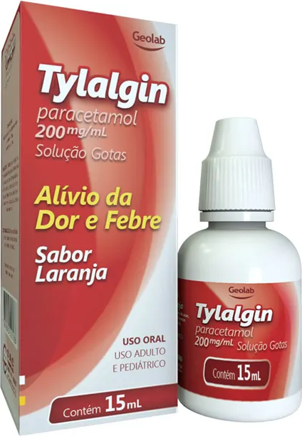 PARACETAMOL 200MG 15ML  - TYLALGIN -  GEOLAB