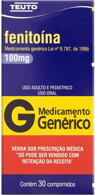 FENITOINA 100MG CX 30 COMP TEUTO