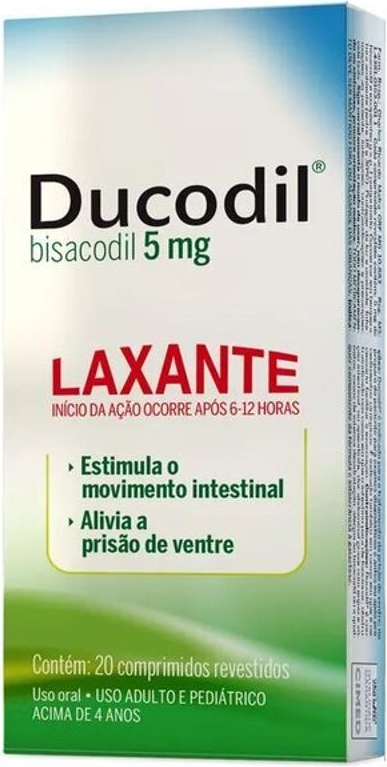 DUCODIL 5MG CX 20 COMP CIMED