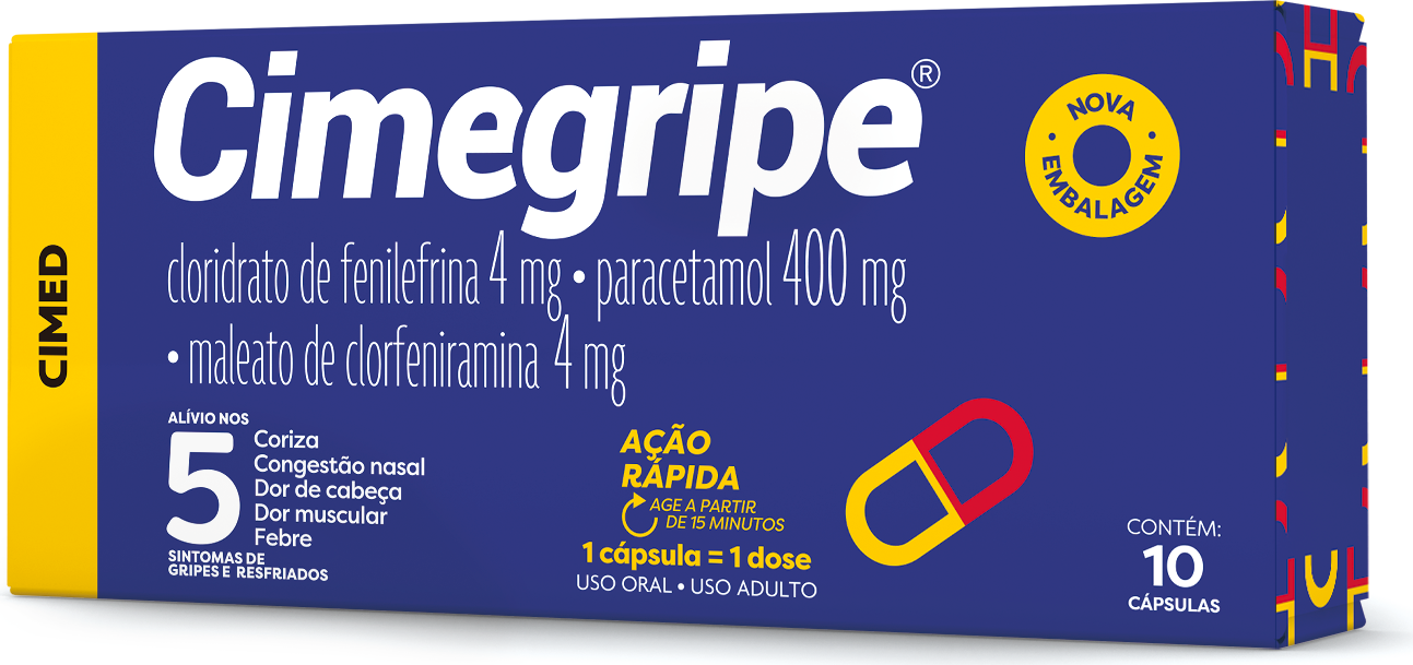 CIMEGRIPE CX 100 CAPS CIMED